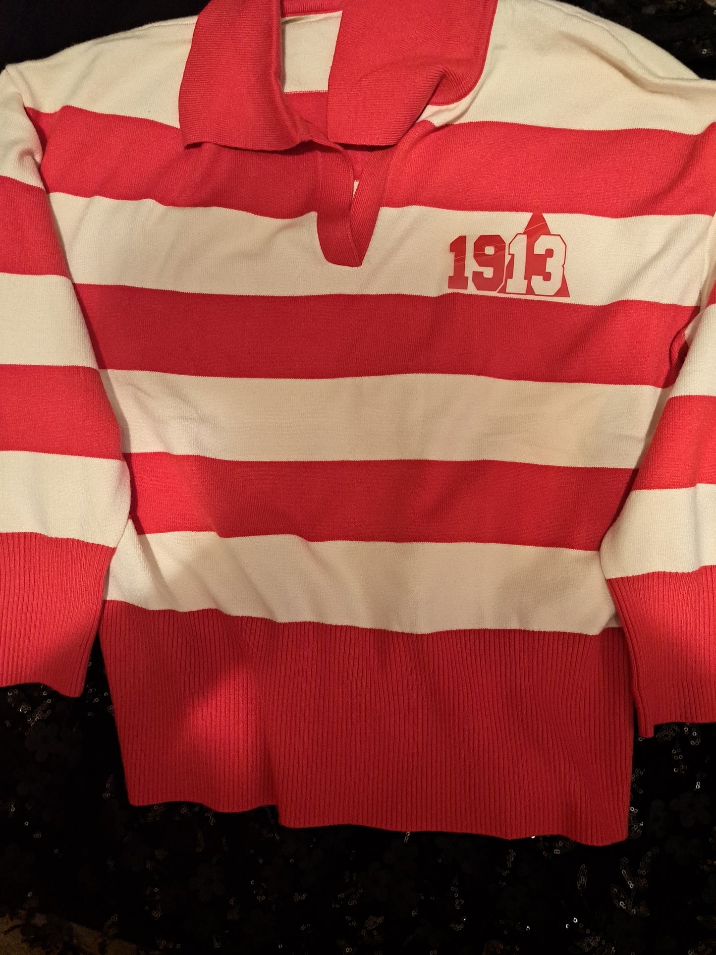 Pullover Red & White Sweater