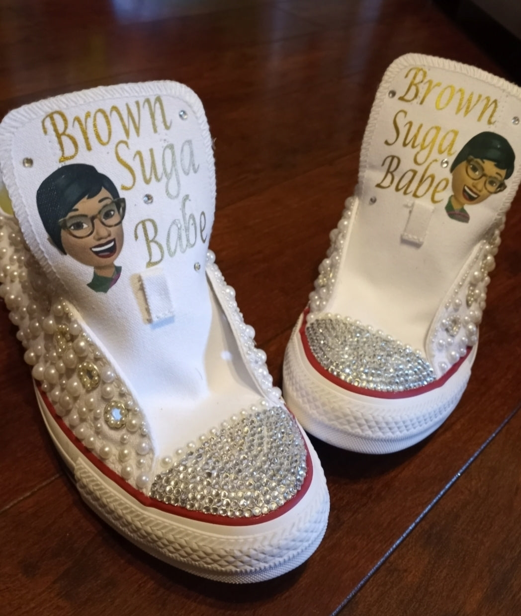 Blingz Converse/White