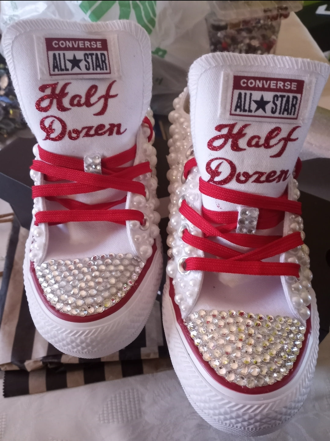 Blingz Converse/White