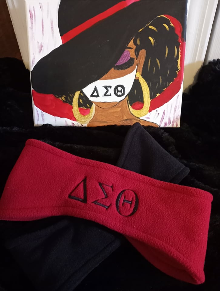 Red DST Fleece Head Band/Ear Warmers