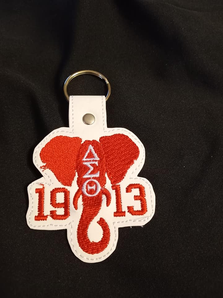 DST Embroidered Keychains