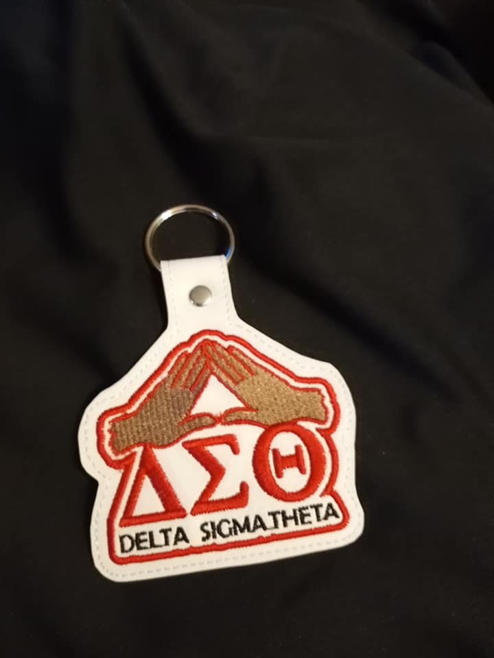 DST Embroidered Keychains