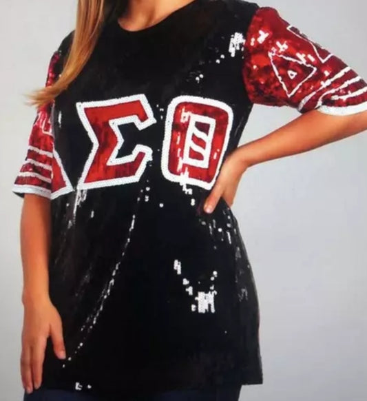 DST Sequined Bling Shirt