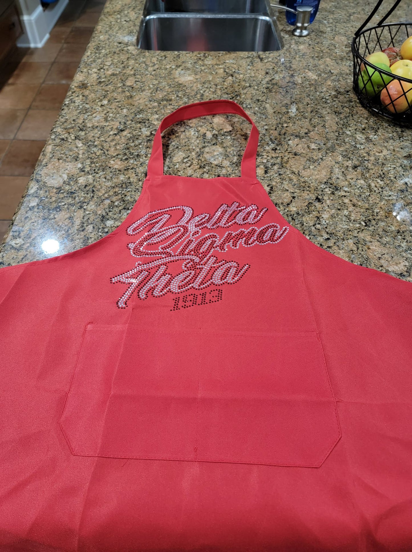 Customized Apron, Red or Black