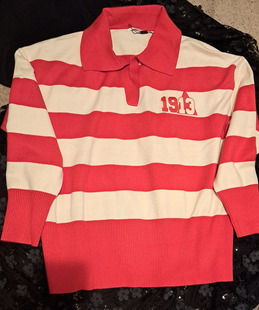 Pullover Red & White Sweater