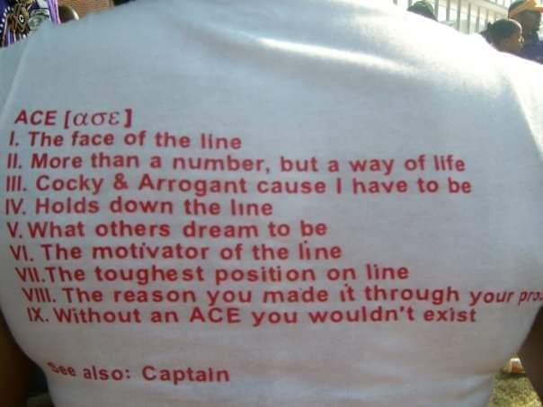 Ace of the line shirt