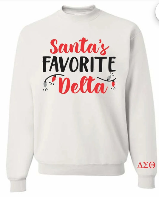 Christmas Sweatshirt Santa's Favorite
