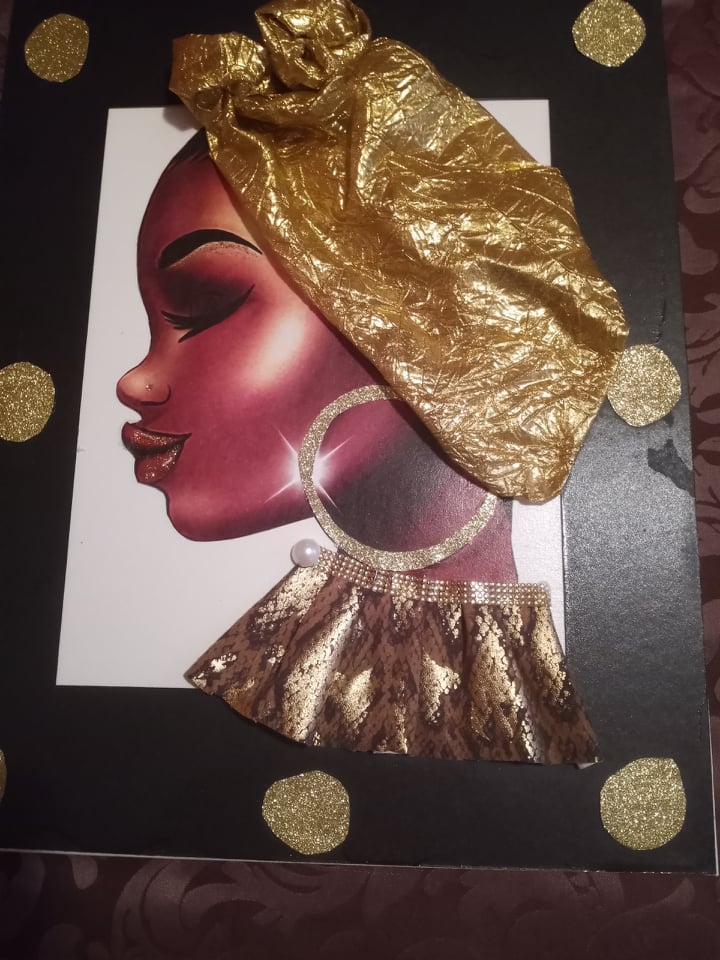 Gold Sista Wall Art