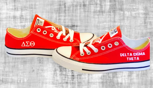DST Red Simple Bling Converse,
