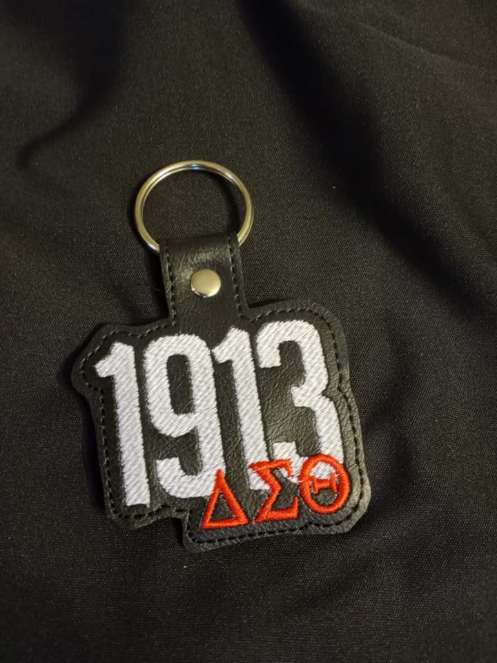 DST Embroidered Keychains
