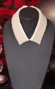 Hand Made White Pearl Collar