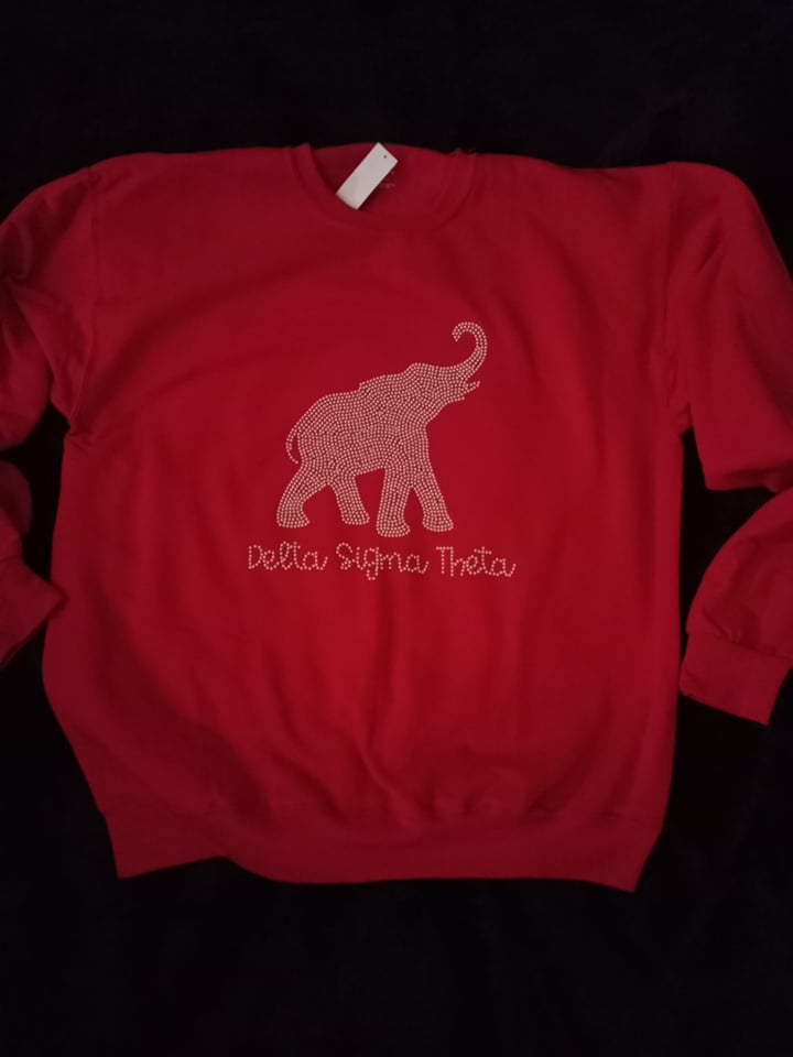 Embellished Pearl DST Elephant/Red Shirt