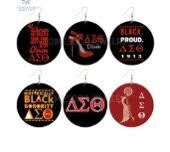 Delta Wooden Hang Earrings